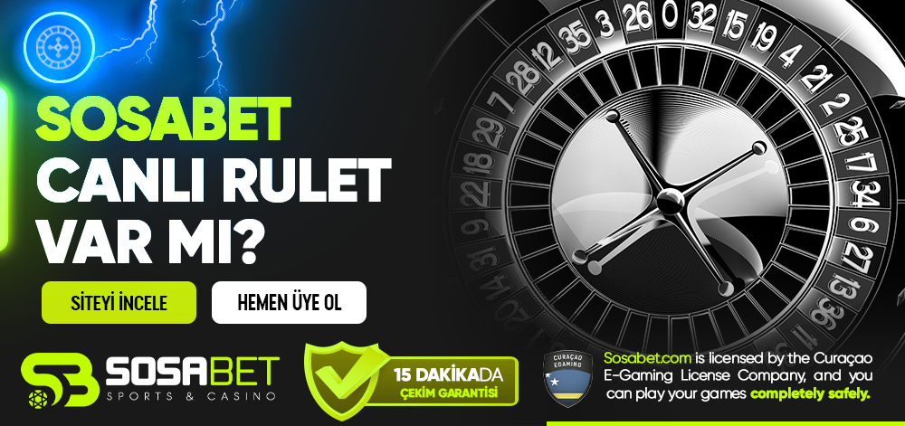 Sosabet Canlı Rulet Var mı