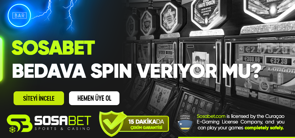 Sosabet Bedava Spin Veriyor mu